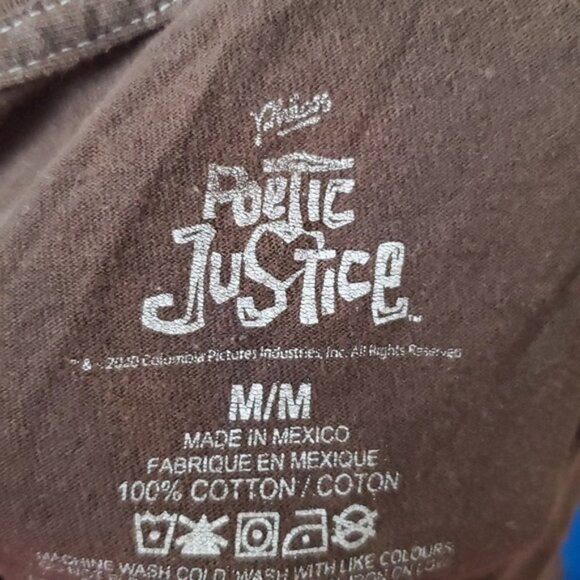 Poetic Justice Tupac tshirt size M unisex - Picture 3 of 9